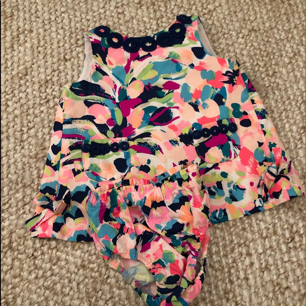 Lily Pulitzer dress and bloomer set